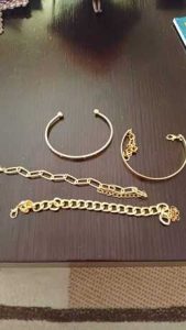 Gold Plated Thick Chain Combination Bracelet Bracelet photo review