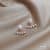 92# Pearl Pendulum Stud Earrings (silver Needle)