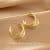3# Golden Geometric Ring (silver Needle)