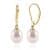 D964-Gold Pearl Earrings